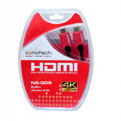 Kabel HDMI/HDMI 05 m. Conotech NS-005 2.0b 4K