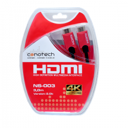 Kabel HDMI/HDMI 03 m. Conotech NS-003 2.0b 4K