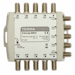 Odgałęźnik sat.9x1/15 Terra SS-915 (-15dB) wyprzedaż